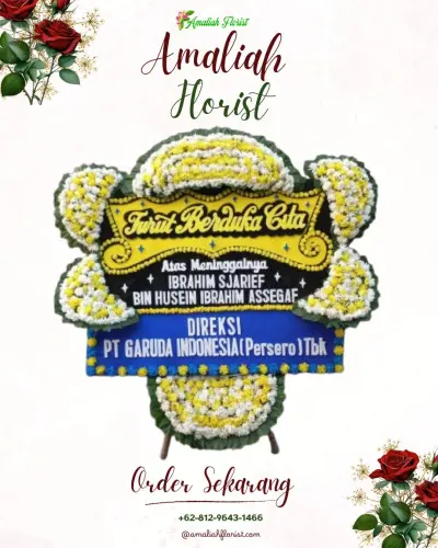 Papan Bunga Duka di Antap