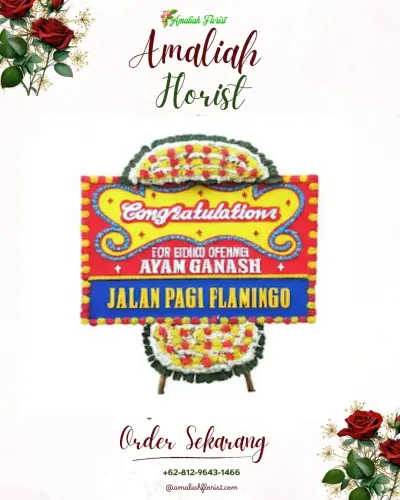 Bunga Papan Congratulation di Antap